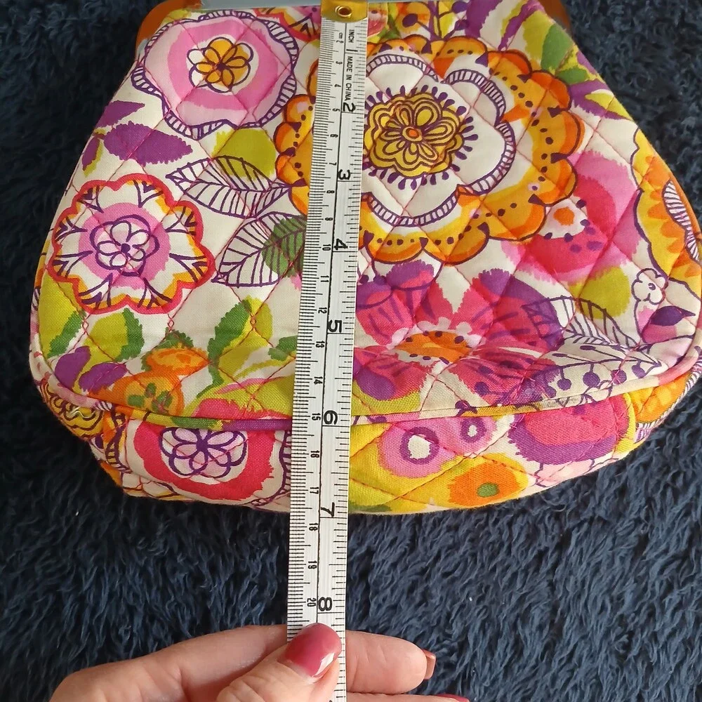 Vera Bradley Quilted Frame Clutch Floral Multicolor Like New